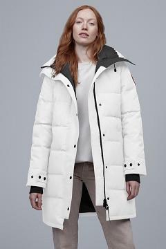 Chamarras Canada Goose Mujer Outlet - Shelburne Abrigos Blancos YK6942315